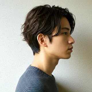 ショート カラー パーマ メンズ 🎸メンズ/パーマ/ ショート🎸工藤達哉のヘアスタイル