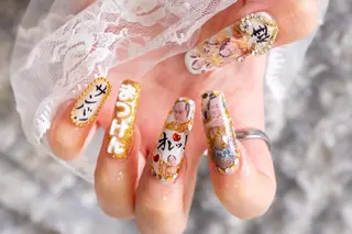 ネイル ❤️💛REBEST 付け放題Nailのネイルデザイン
