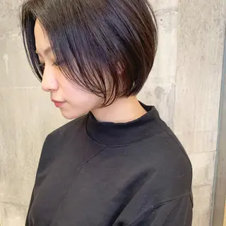 ショート カラー ﾊｲﾄｰﾝ/ｼｮｰﾄ 村上淳乃🐥のヘアスタイル