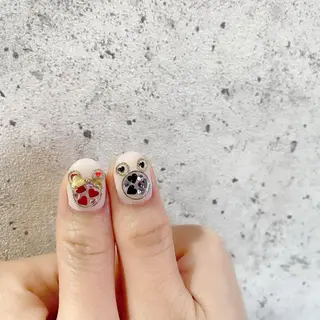 ミディアム カラー パーマ ヘアアレンジ メンズ キッズ ネイル マツエク・マツパ Salon Ｋのネイルデザイン