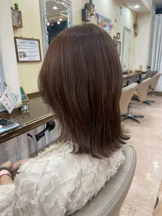ミディアム カラー パーマ クレドガーデン柏所属・クレドガーデン柏 あやみのヘアスタイル