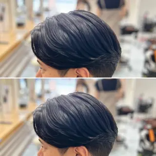 ミディアム パーマ メンズ 🔮メンズ縮毛矯正 毛流れパーマ💎竹永のヘアスタイル