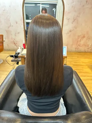 ロング カラー 荻野 翔太朗のヘアスタイル