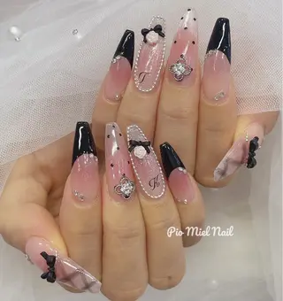 ネイル momo 長さだしのネイルデザイン