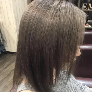 ミディアム カラー 金崎 新吾のヘアスタイル