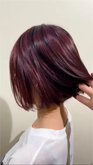 ショート カラー ACROあべの店所属・艶カラー/インナー /グラデ/大西小百合のヘアスタイル