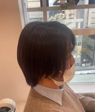 ショート メンズ 束感まつ毛 ／nicoのヘアスタイル