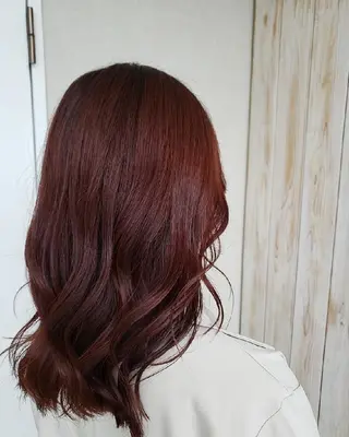 セミロング カラー 福島 優花のヘアスタイル