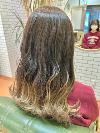 ロング カラー 石井 佑樹のヘアスタイル