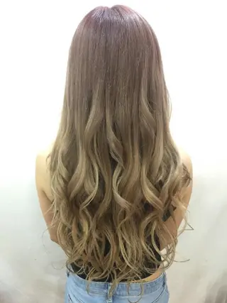 セミロング カラー 下妻 カラーエクステ難波のヘアスタイル