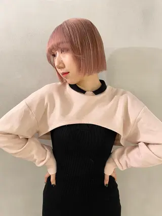 ミディアム カラー 心斎橋/ブリーチ minamiのヘアスタイル