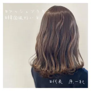 ミディアム Life make sibllesのヘアスタイル