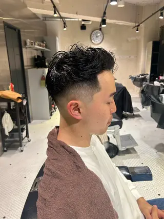 ショート FRANK’S BARBE(E)R THE STAND.所属・飯田橋メンズカット 高橋琴音のヘアスタイル