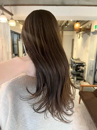 ロング カラー conne&riri所属・MAYU 💚森下のヘアスタイル
