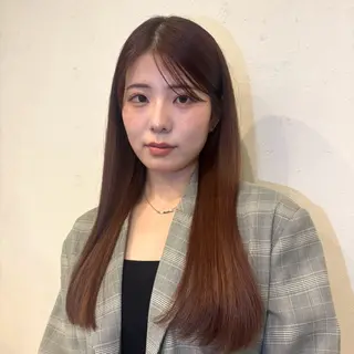 ロング カラー 透明感カラー/ くびれヘア/ユウユのヘアスタイル