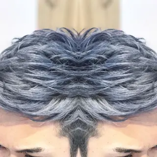 ショート カラー メンズ 及川シゲル 髪質改善講師のヘアスタイル