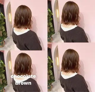 ミディアム カラー RIYA❤︎ Aujuaソムリエのヘアスタイル