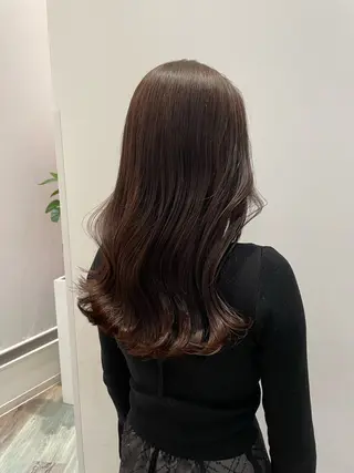 ロング カラー k-twoたき✨艶感 カラー/美髪矯正のヘアスタイル