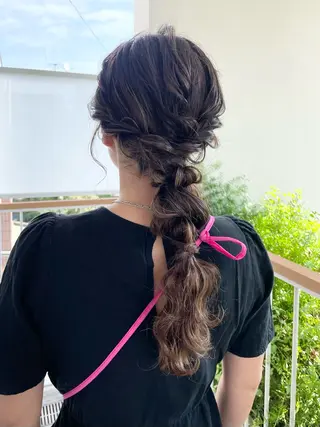 ロング ヘアアレンジ メンズモテパーマ💙 fuwaのヘアスタイル