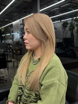 ロング カラー 村田 りょうやのヘアスタイル