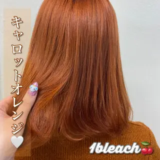 ミディアム カラー ヘアアレンジ SALOWIN上野店所属・💕上野美容師☁ ブリーチ💖サワのヘアスタイル