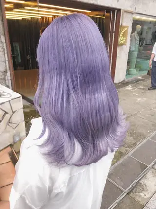 ミディアム カラー ヘアアレンジ 💕ブリーチ/ヘアメ 🎀YUUKAのヘアスタイル