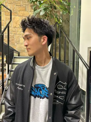 パーマ メンズ mens骨格矯正/ 理論パーマ/yuyaのヘアスタイル