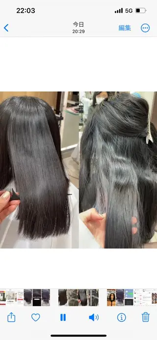 ミディアム 美髪×縮毛矯正 水上真由美😘のヘアスタイル