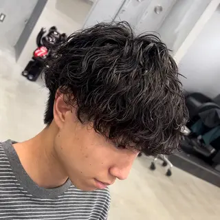 ショート パーマ メンズ 松下 友希 【fifth】のヘアスタイル