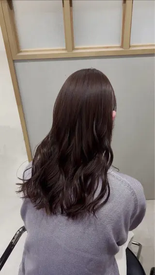 ロング カラー 🎀ᩚ透明感カラー｜ ベージュカラー🧸のヘアスタイル