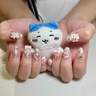 ネイル 0203ムニムサン 💙Harukaのネイルデザイン