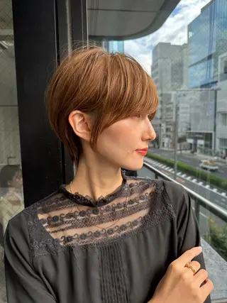 ショート 前髪顔まわりカット 🌈中村海聖のヘアスタイル