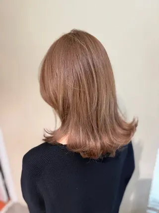 ミディアム カラー opus 店長大和 レイヤー/赤み消しのヘアスタイル