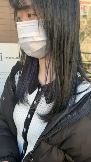 ロング カラー 🌈re-room EIKI🇰🇷のヘアスタイル