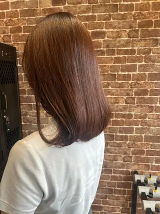 ミディアム カラー パーマ ヘアアレンジ メンズ キッズ ネイル マツエク・マツパ アイブロウ times salon名駅所属・久木原 ゆりのヘアスタイル