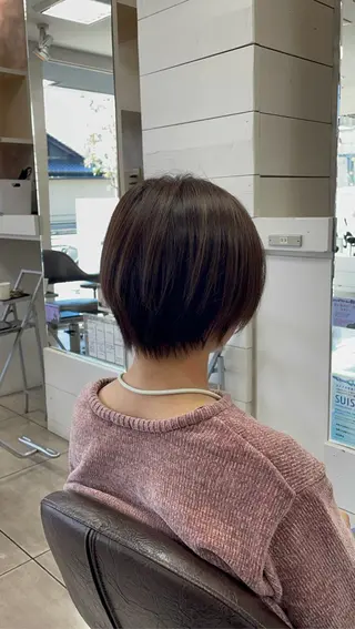 ショート カラー 似合わせ/前髪カット /店長   村上直也のヘアスタイル