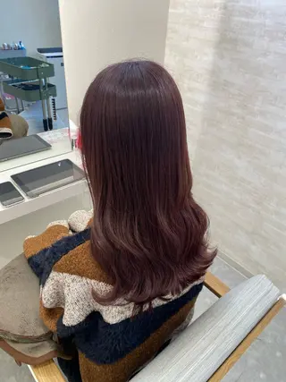 セミロング 髪質改善&ヘアケア 永山若奈のヘアスタイル