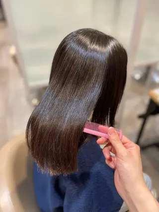 ミディアム 髪質改善✨/ 透明カラー🫧れいなのヘアスタイル