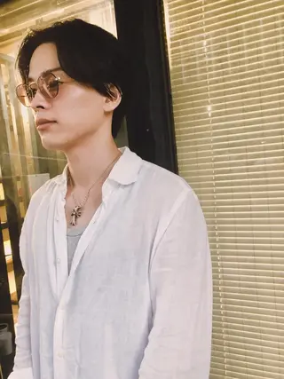 ヘアアレンジ メンズ ainico+所属・メンズ特化✂️栗原 侑也のヘアスタイル