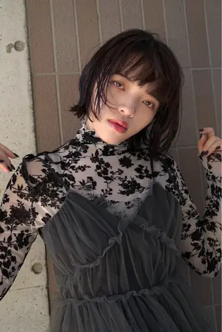 ショート rio/ボブ /ブリーチカラー🫧のヘアスタイル