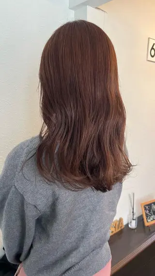 ミディアム 名駅/艶韓国風ヘア miyabiのヘアスタイル