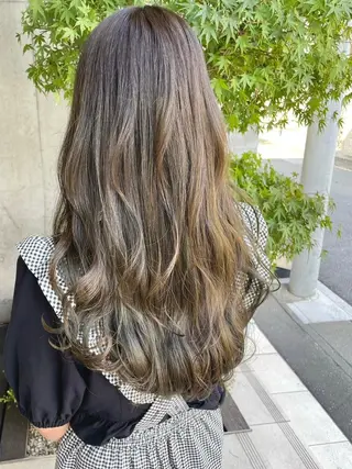 ロング カラー 🖤🎀韓国カラー ゆう🎀🖤のヘアスタイル