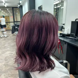 ミディアム カラー COEUR🧡 山下　優花のヘアスタイル