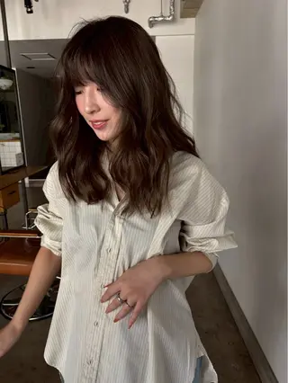 カラー miku/天神 艶カラーのヘアスタイル