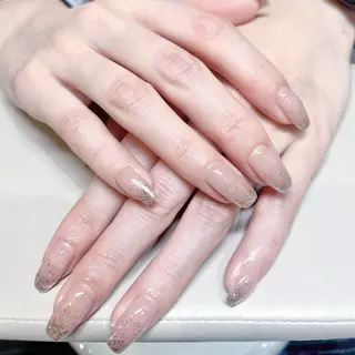 ネイル Kazane長さだし フィルイン持ち込みのネイルデザイン