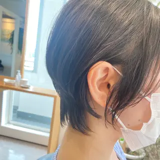 ショート カラー パーマ ヘアアレンジ ツヤ髪 ／髪質改善 松岡将太郎のヘアスタイル
