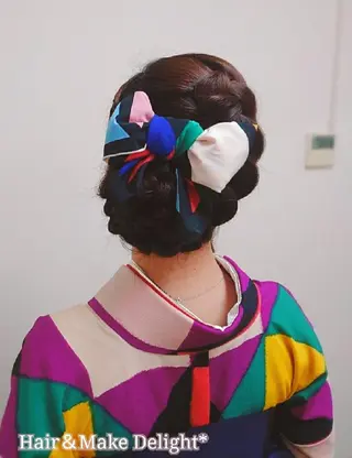 ロング ヘアアレンジ Hair&Make  Delight*のヘアスタイル