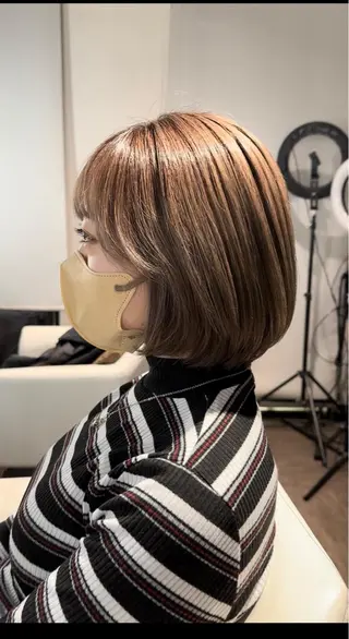 ミディアム カラー レイヤー/艶カラー ROKUのヘアスタイル