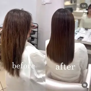 セミロング 【髪質改善カラー】 瀧田嵐士🇰🇷のヘアスタイル