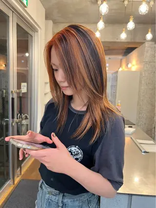 セミロング カラー 透明感カラー / カット / コハのヘアスタイル